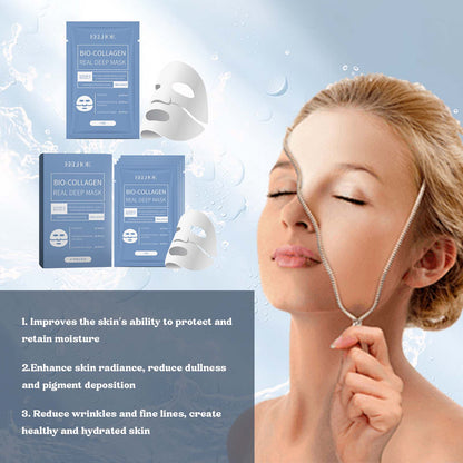 Collagen Mask Hydrates And Moisturizes Facial Skin Hydrating And Translucent Collagen Mask